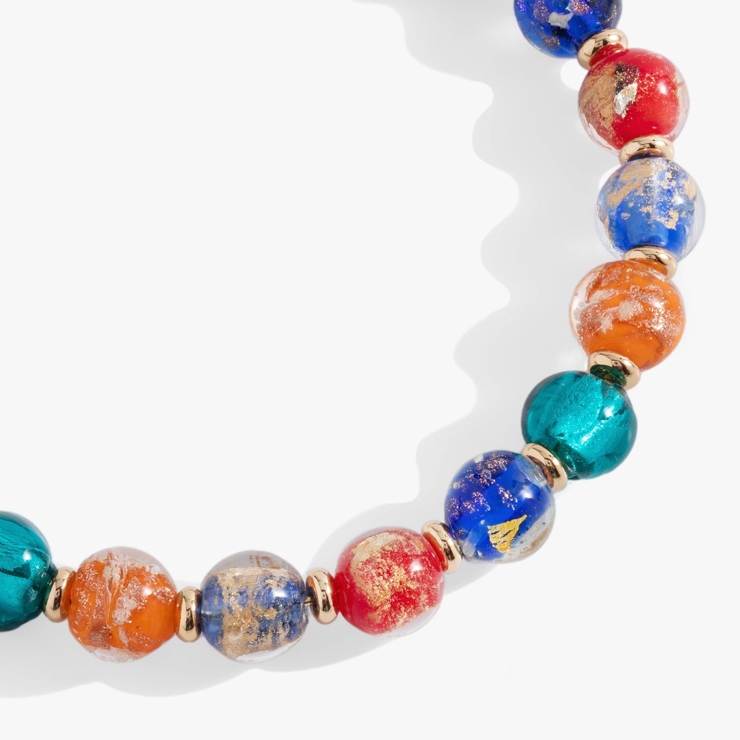 Murano Beads Round Beaded Bangle