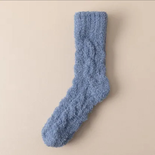 Cozy Velvet Fleece Socks – Thick, Warm Home & Sleep Socks for Women & Men