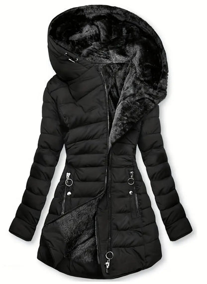 Cozy Luxe Zip-Up Puffy Coat