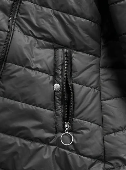 Cozy Luxe Zip-Up Puffy Coat