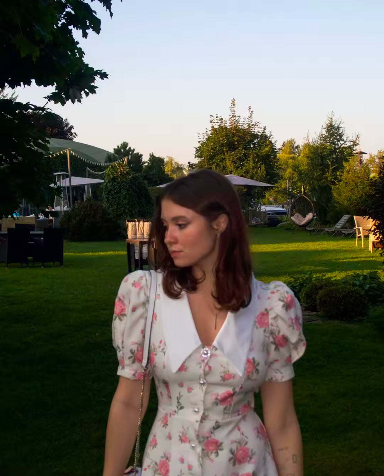Sweet Floral Ruffle Dress