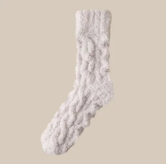 Cozy Velvet Fleece Socks – Thick, Warm Home & Sleep Socks for Women & Men