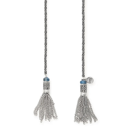 Twisted Rope Tassel Wrap Necklace
