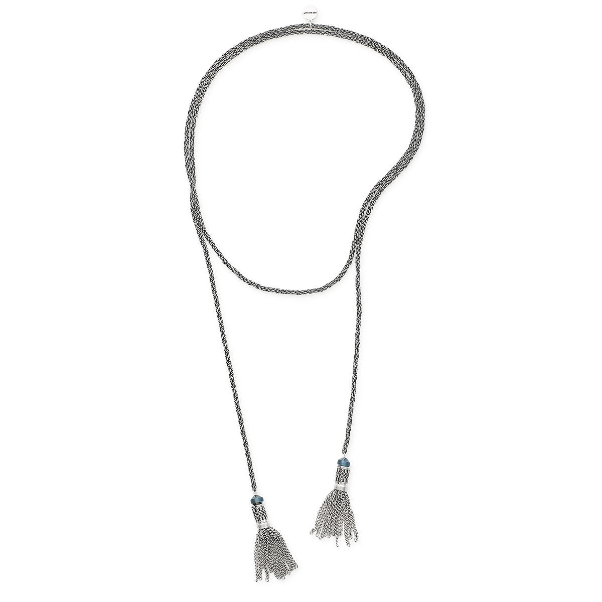 Twisted Rope Tassel Wrap Necklace