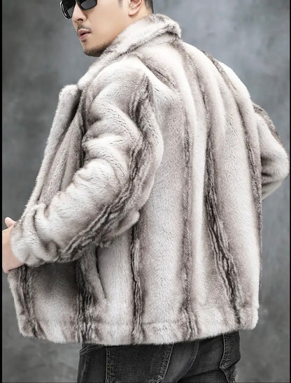 FrostEdge Faux Fur Coat