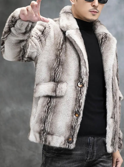 FrostEdge Faux Fur Coat