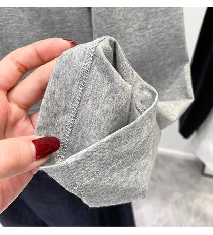 One Shoulder Cotton Slant Shoulder Long Sleeve Women's Clothing Style Interior Wide Truffle Shoulder Base Autumn Winter Shirt