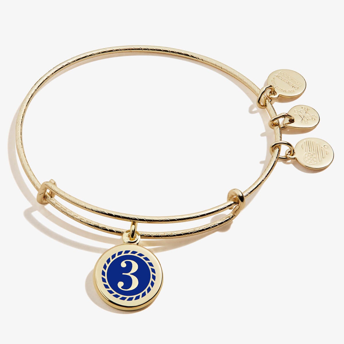 Number 3 Charm Bangle | Wholeness, Creativity, and Intuition