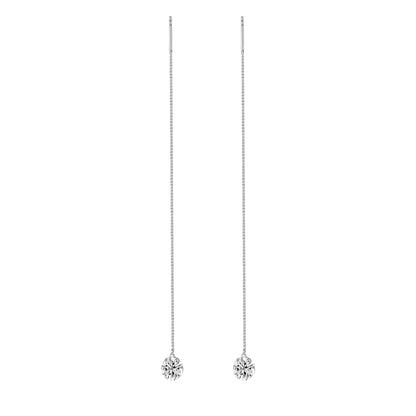 Top-quality Moissanite Luxury And Fashionable Light Luxury Jewelry Silver Stud Earrings S925 Silver Plated Platinum