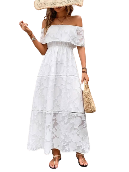 Ethereal Off-Shoulder Maxi Dress