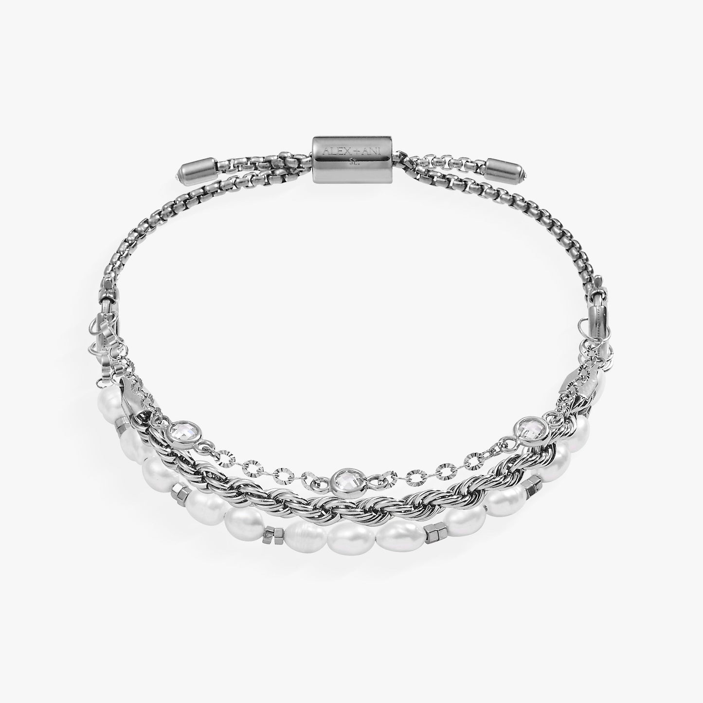 Crystal + Pearl Stranded™ Bracelet Set