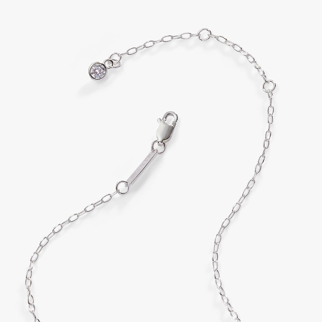 Initial P Precious Elongated Necklace