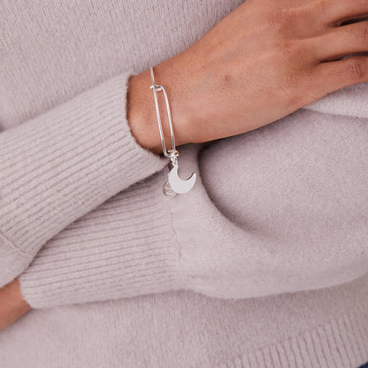 Moon Charm Bangle