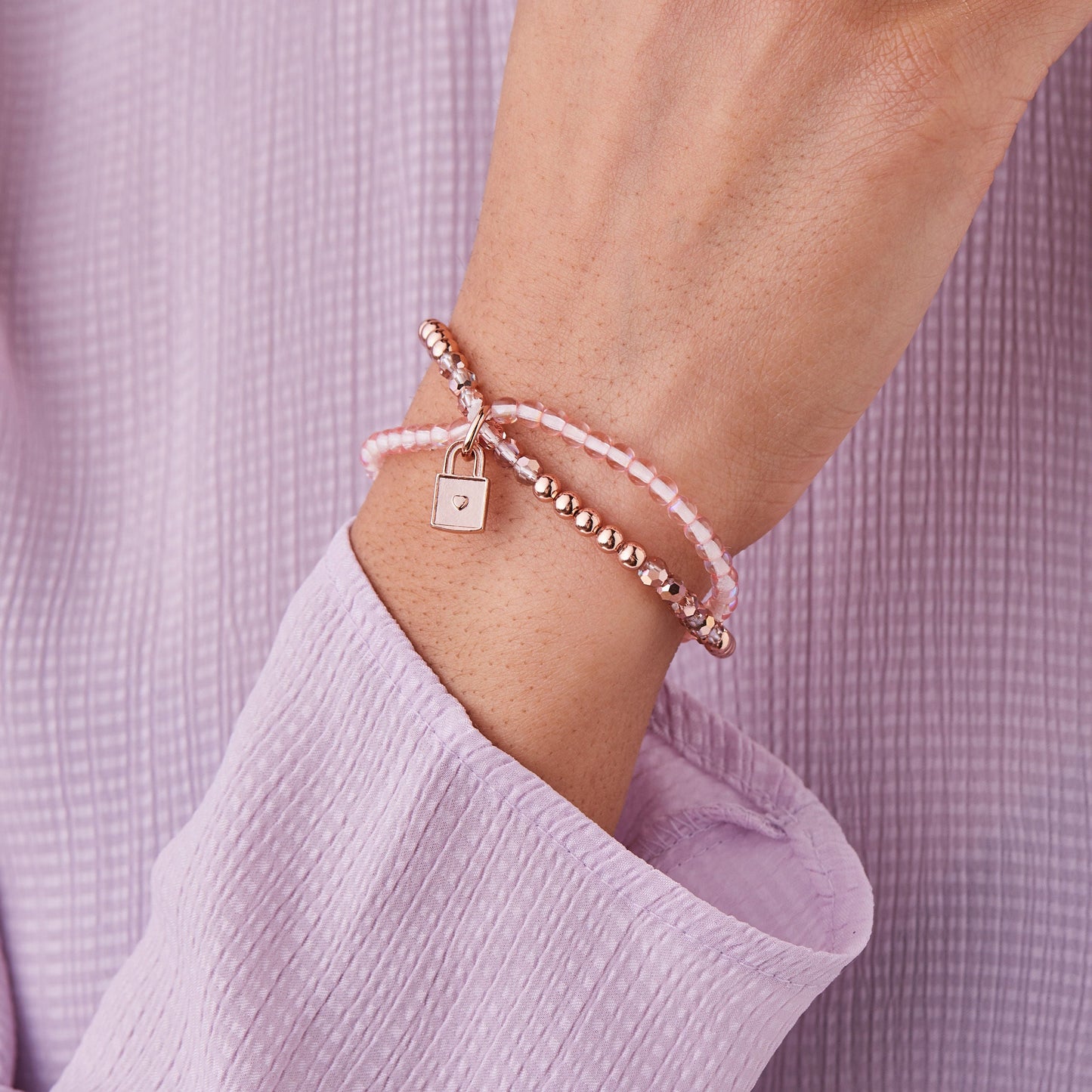 Unbreakable Love Connection Stretch Charm Bracelet