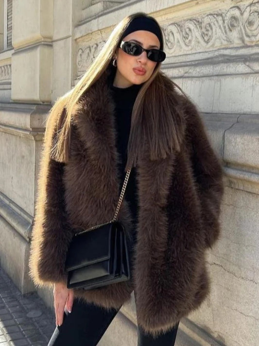 Aurora Luxe Faux Fur Jacket