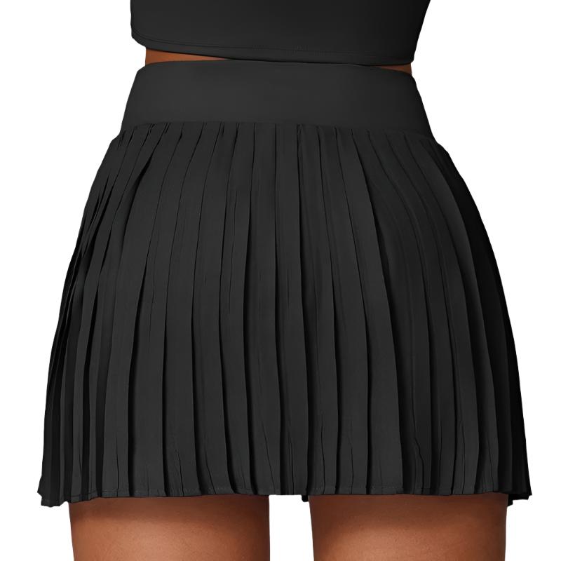 High Waisted Pleated A-Line Tennis Skirts