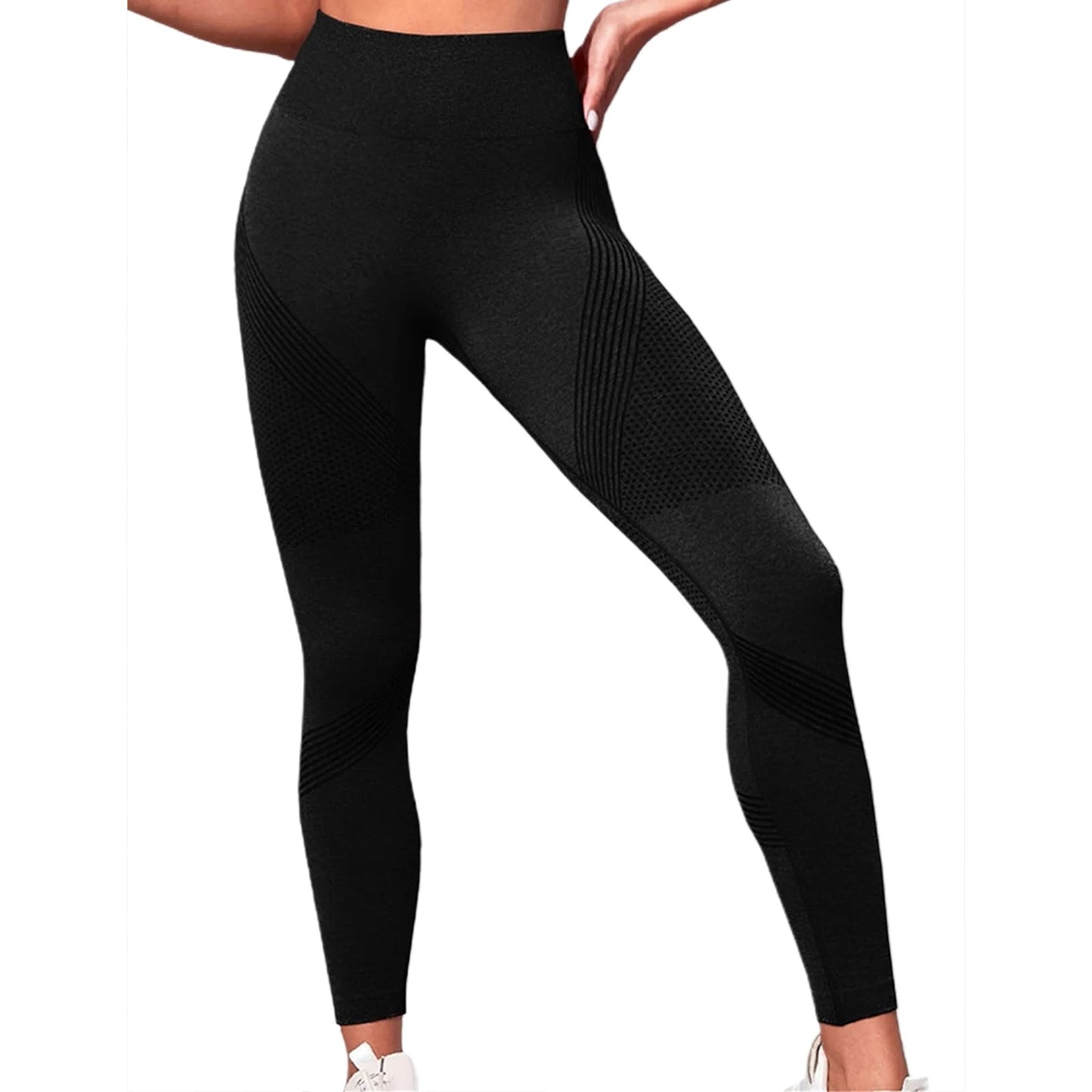 High-Waist Butt-Lifting Compression Leggings – Tummy Control Yoga Pants with Stretch Fit for Women