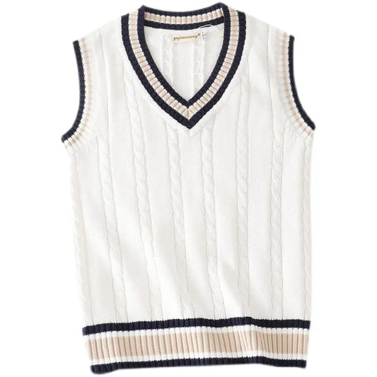 Mens Thick V-neck Sweater Vest