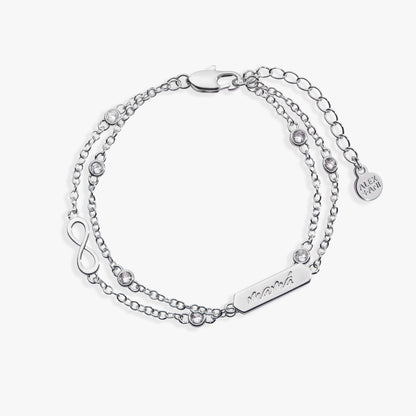Mamá Infinity Chain Double Strand Bracelet