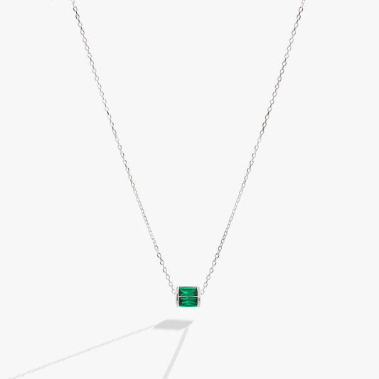 May Birthstone Precious Pendant Necklace