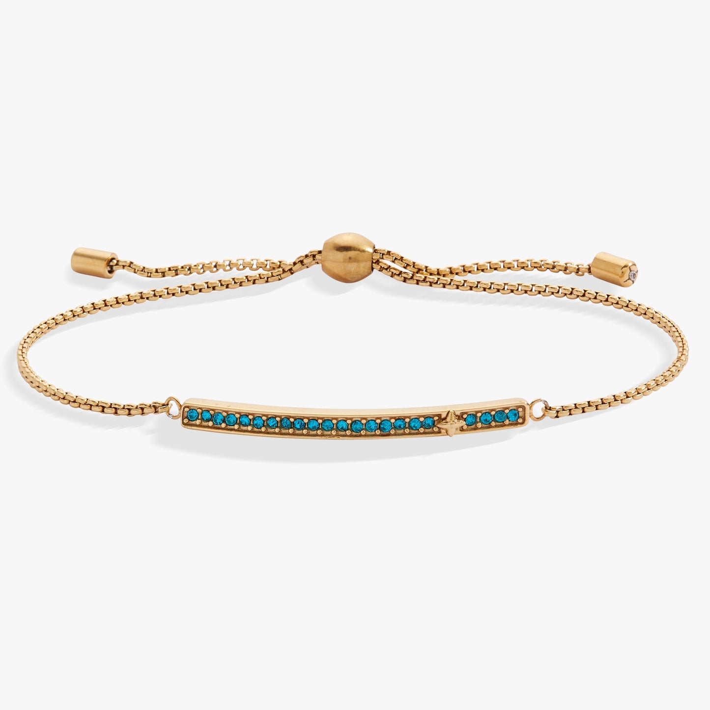December Everyday Birthstone Pave Bolo Bracelet