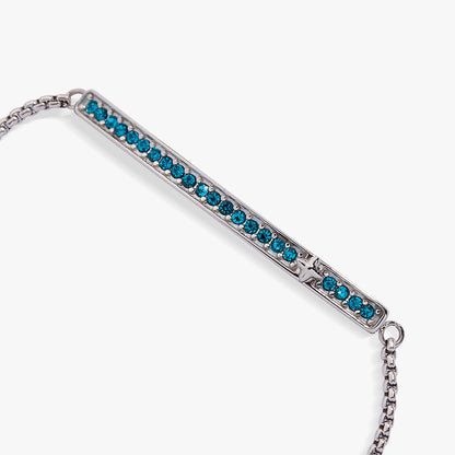 December Everyday Birthstone Pave Bolo Bracelet