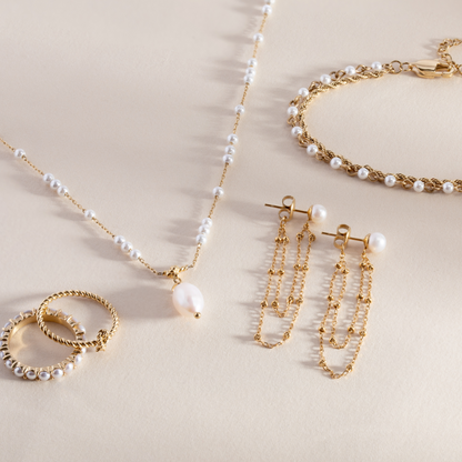 Mother of Pearl Double Strand Bracelet