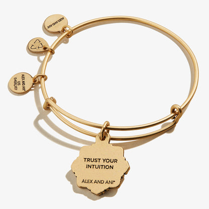 Token of Wisdom Moon Charm Bangle