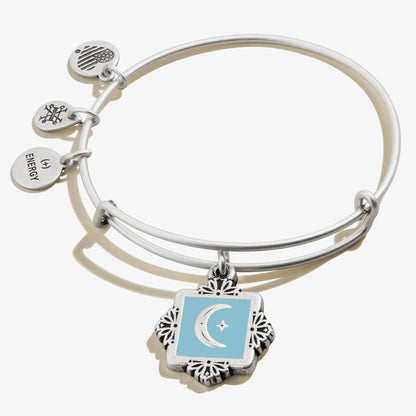 Token of Wisdom Moon Charm Bangle