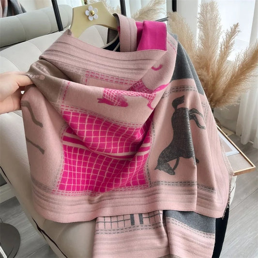 Equestrian Luxe Cashmere Wrap