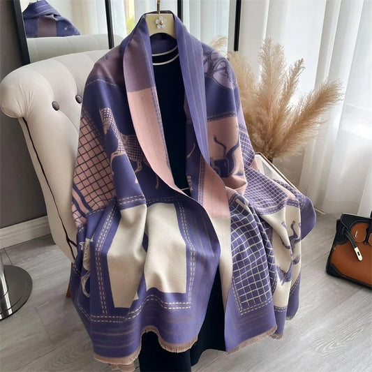 Equestrian Luxe Cashmere Wrap