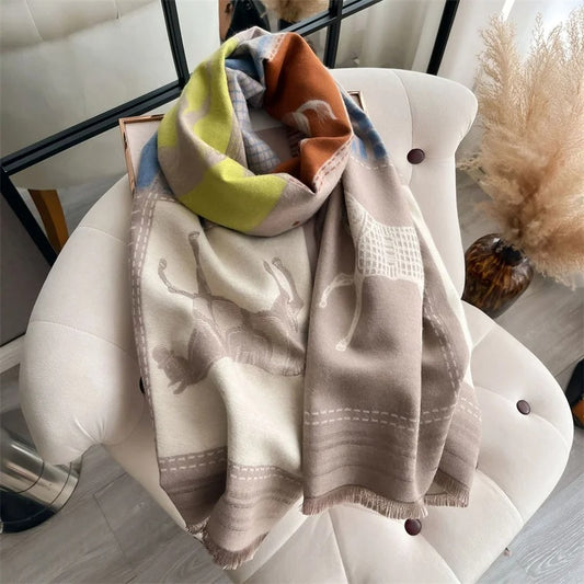 Equestrian Luxe Cashmere Wrap